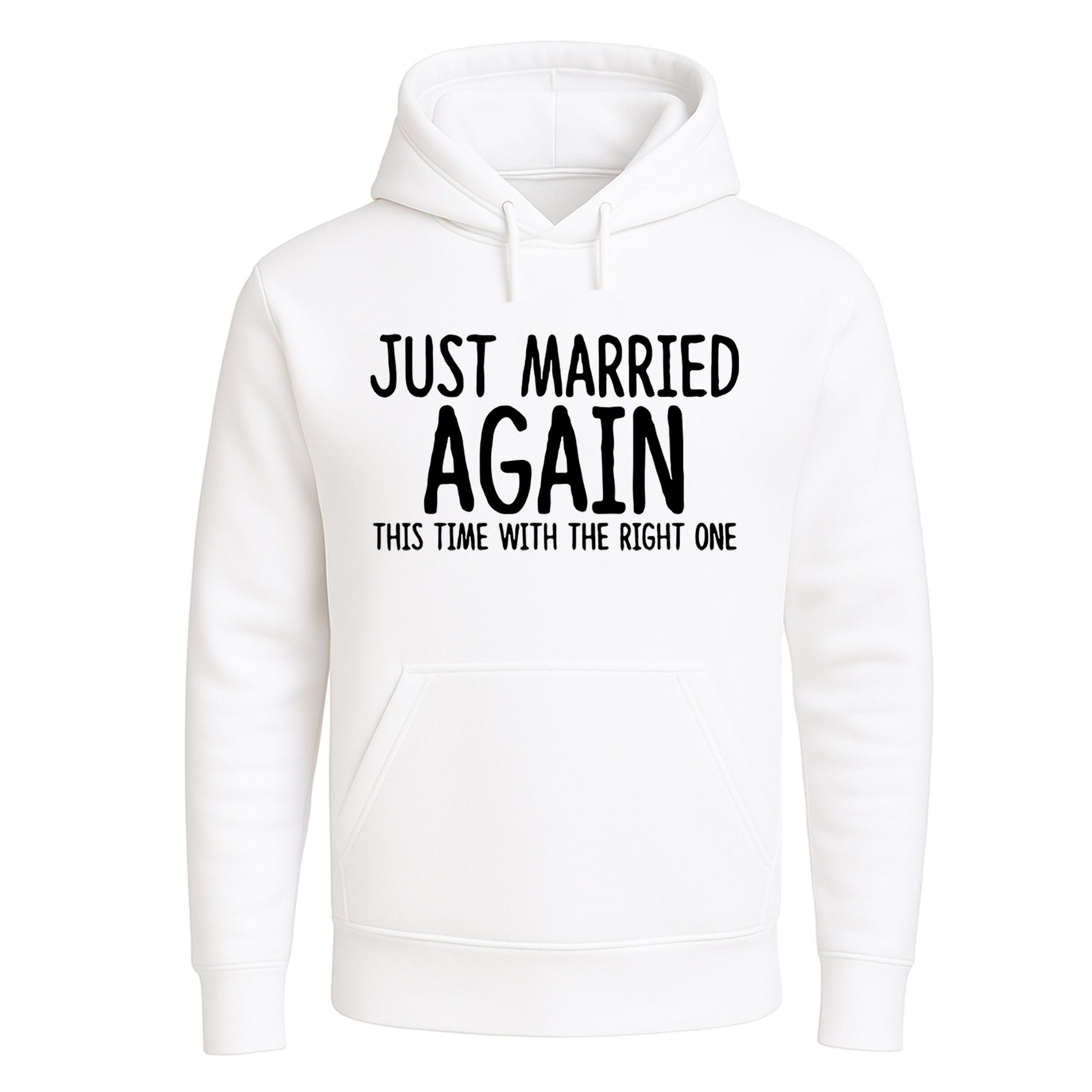 Just Married Again | Hoody For Men's WHITE HOODY Just Married Again | Hoody For Men's