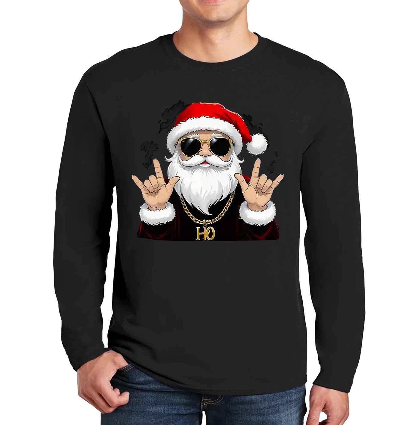 CHRISTMAS SANTA CLAUS  | Men's Longsleeve