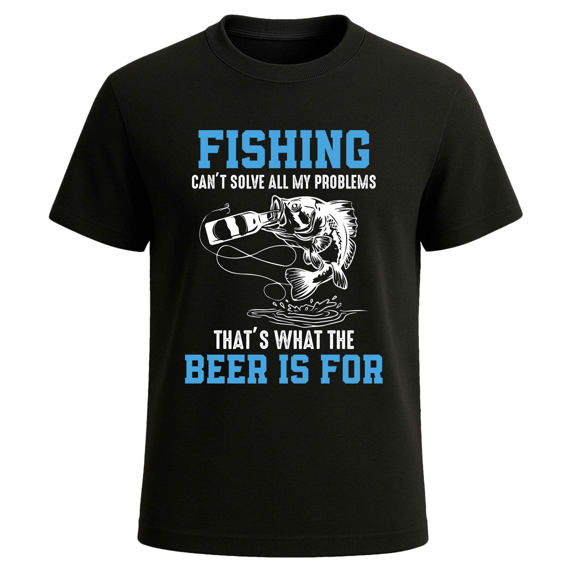 FISHING CAN'T SOLVE MEN'S T-SHIRT