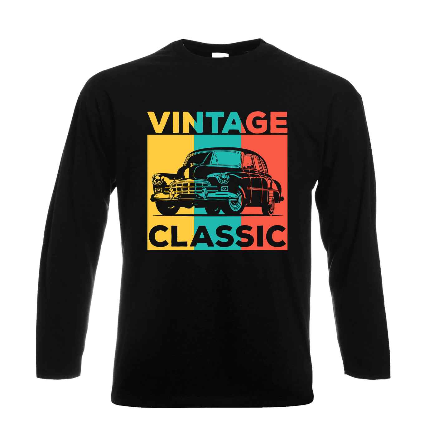 Vintage Classic Car| Men's Long Sleeve Vintage Classic Car| Men's Long Sleeve