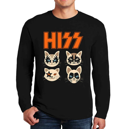 Hiss Cats Kittens Rock | Men's Long Sleeve Hiss Cats Kittens Rock | Men's Long Sleeve