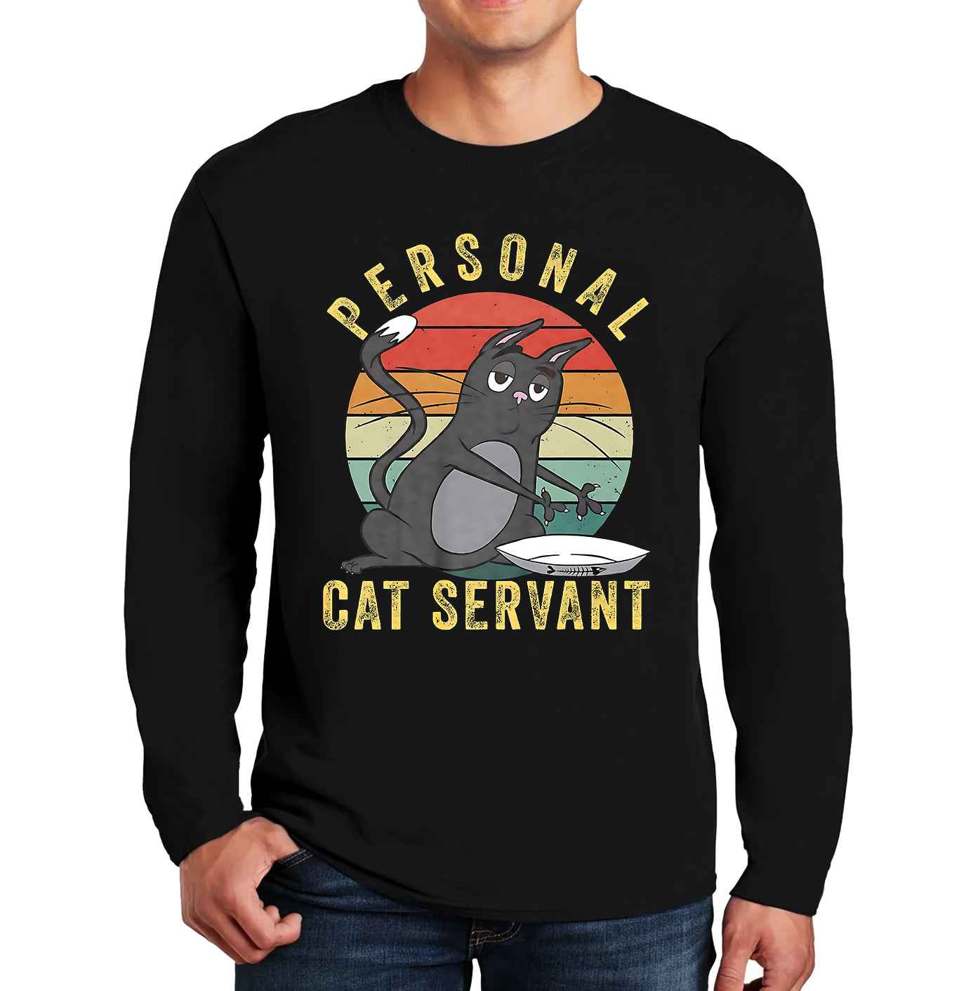Personal Cat Servant | Men's Long Sleeve Personal Cat Servant | Men's Long Sleeve