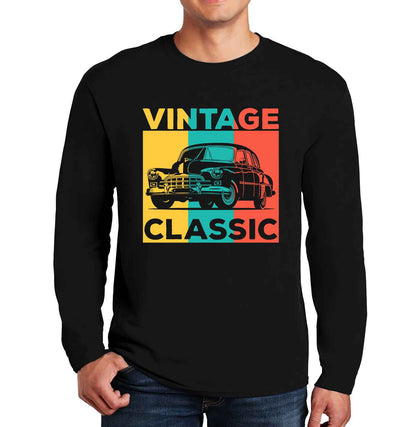 Vintage Classic Car| Men's Long Sleeve Vintage Classic Car| Men's Long Sleeve