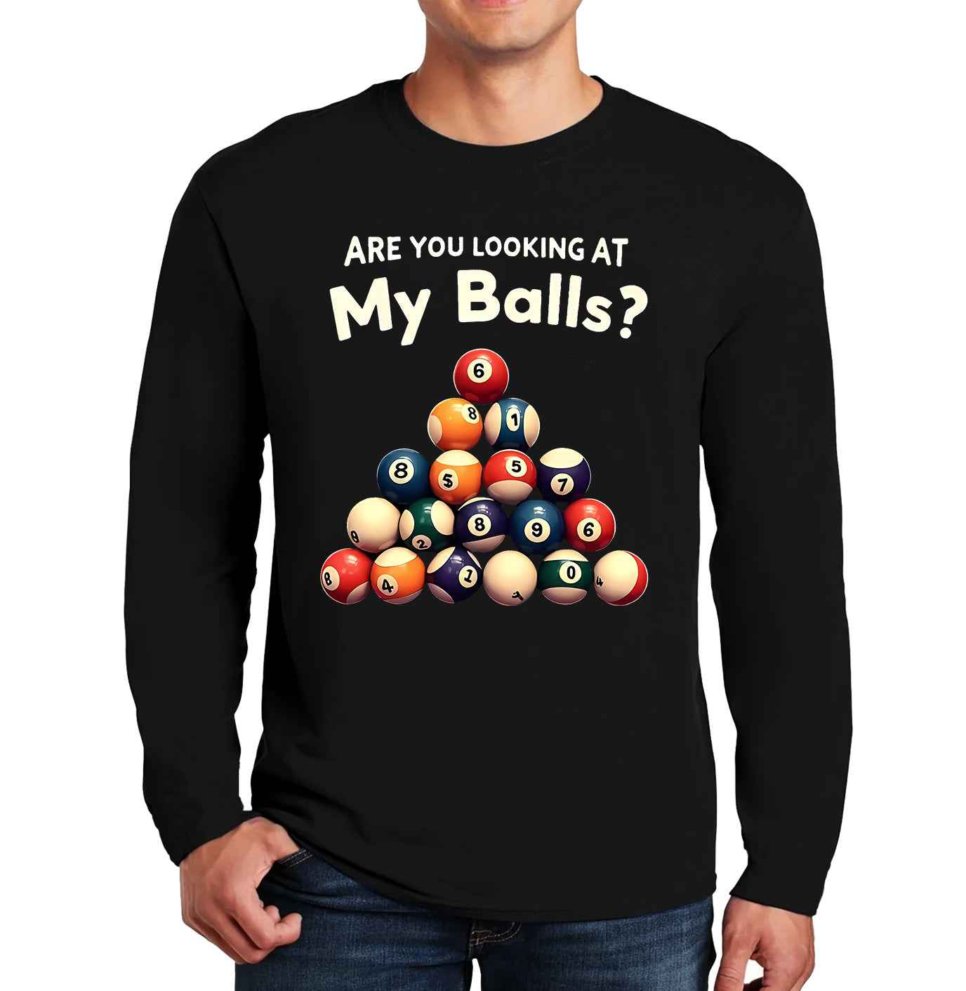 Billiard 8 Ball Play | Men's Long Sleeve