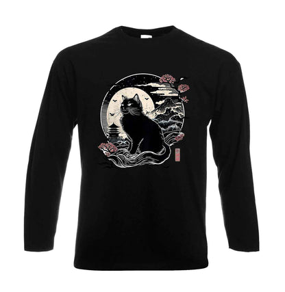 Kawaii Cat Anime Japanese | Men's Long Sleeve Kawaii Cat Anime Japanese | Men's Long Sleeve