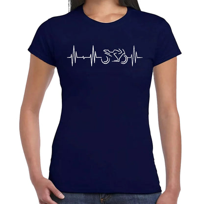 Motorcycle Heartbeat | LADIES T-SHIRT