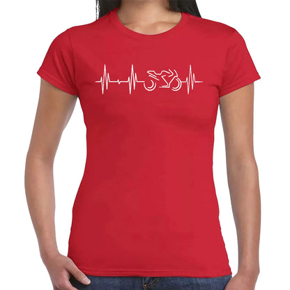 Motorcycle Heartbeat | LADIES T-SHIRT