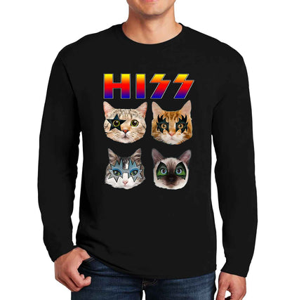 HISS Cat Funny Cats | Men's Long Sleeve HISS Cat Funny Cats | Men's Long Sleeve