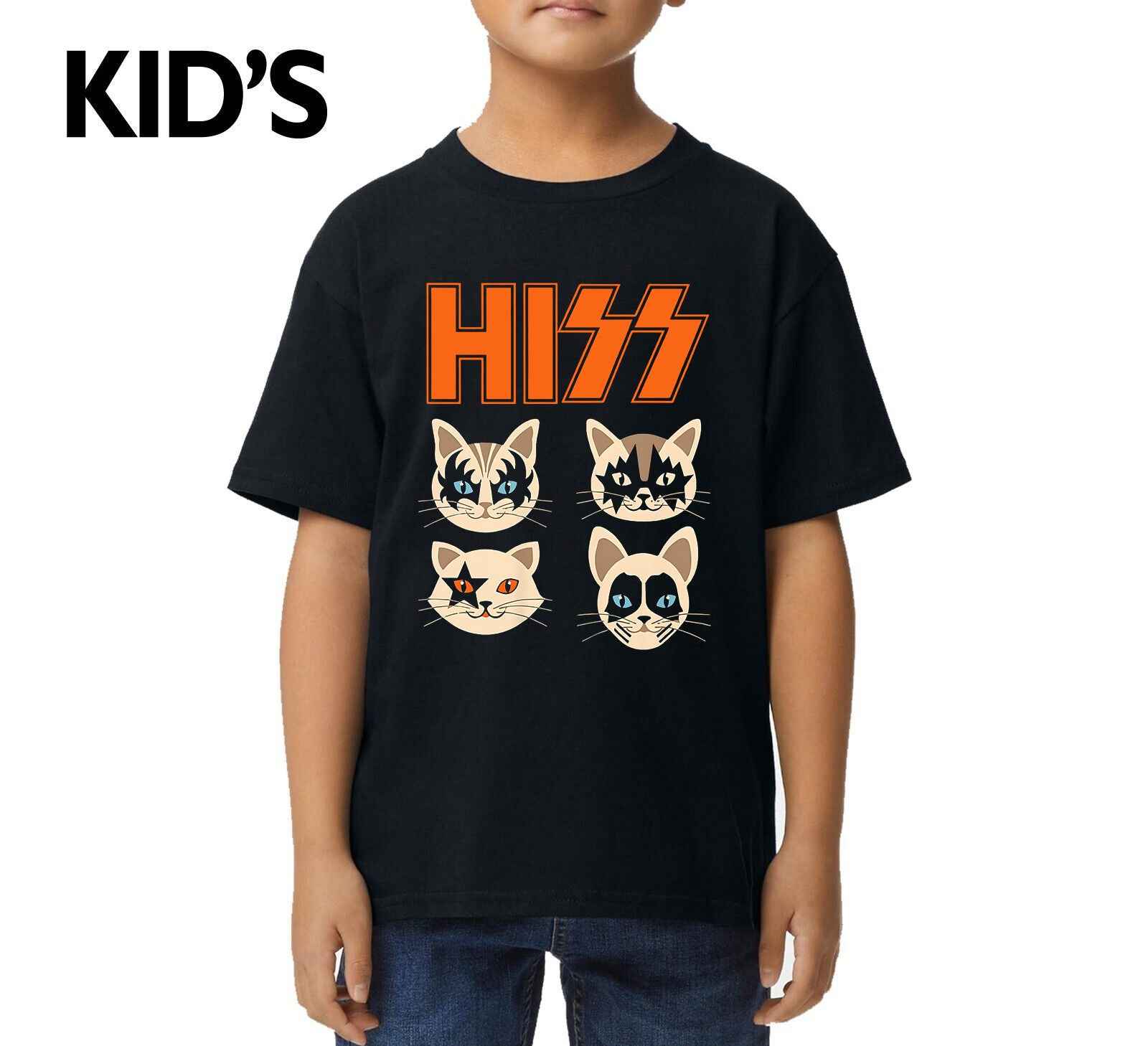Hiss Cats Kittens Rock | KID'S T-SHIRT