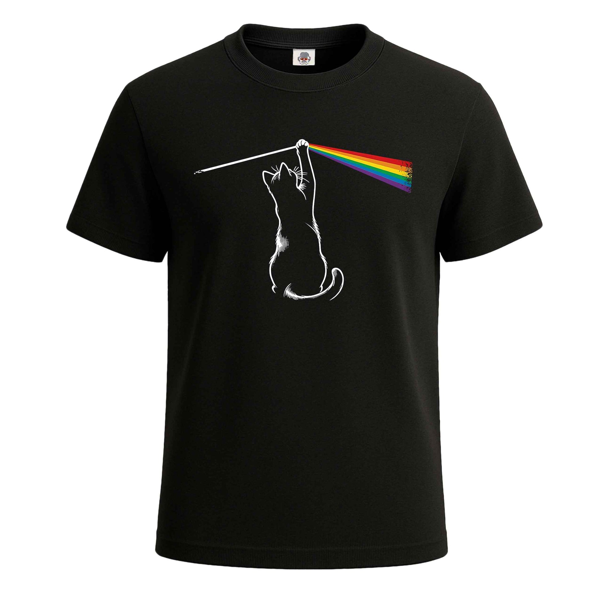 Cat Rainbow Light |T-Shirt For Men's