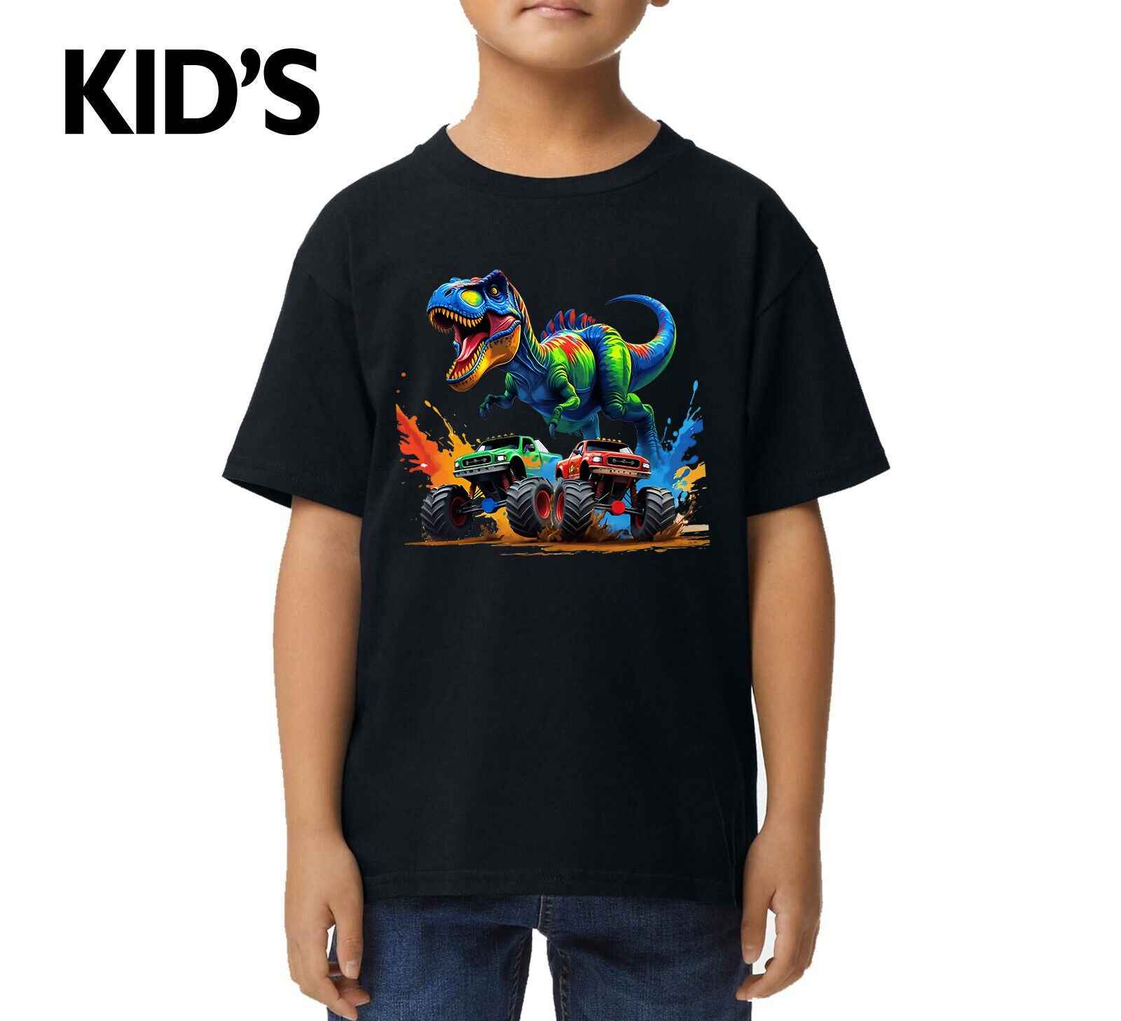 Dinosaur Big Trucks | KID'S T-SHIRT