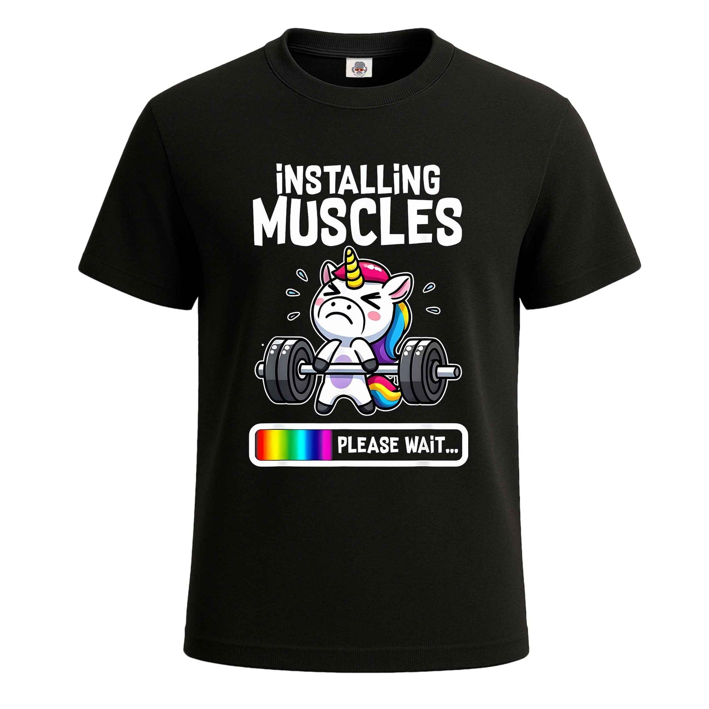 Unicorn Installing Muscles |T-Shirt For Men's