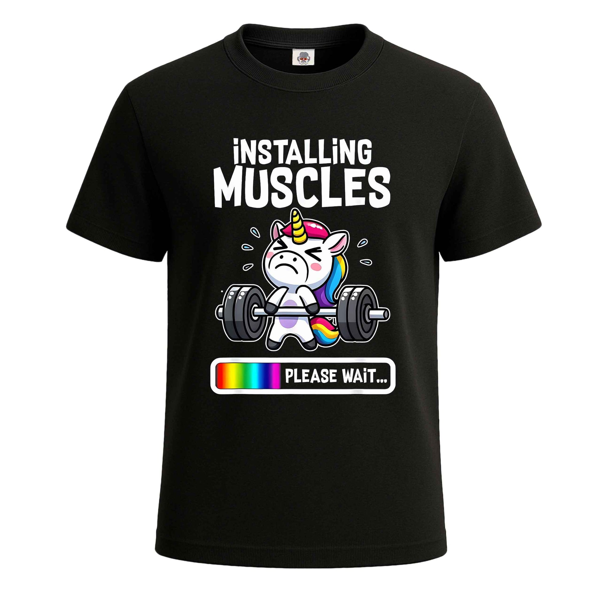 Unicorn Installing Muscles |T-Shirt For Men's