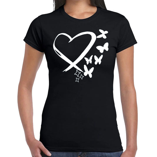 Butterfly And Heart | LADIES T-SHIRT