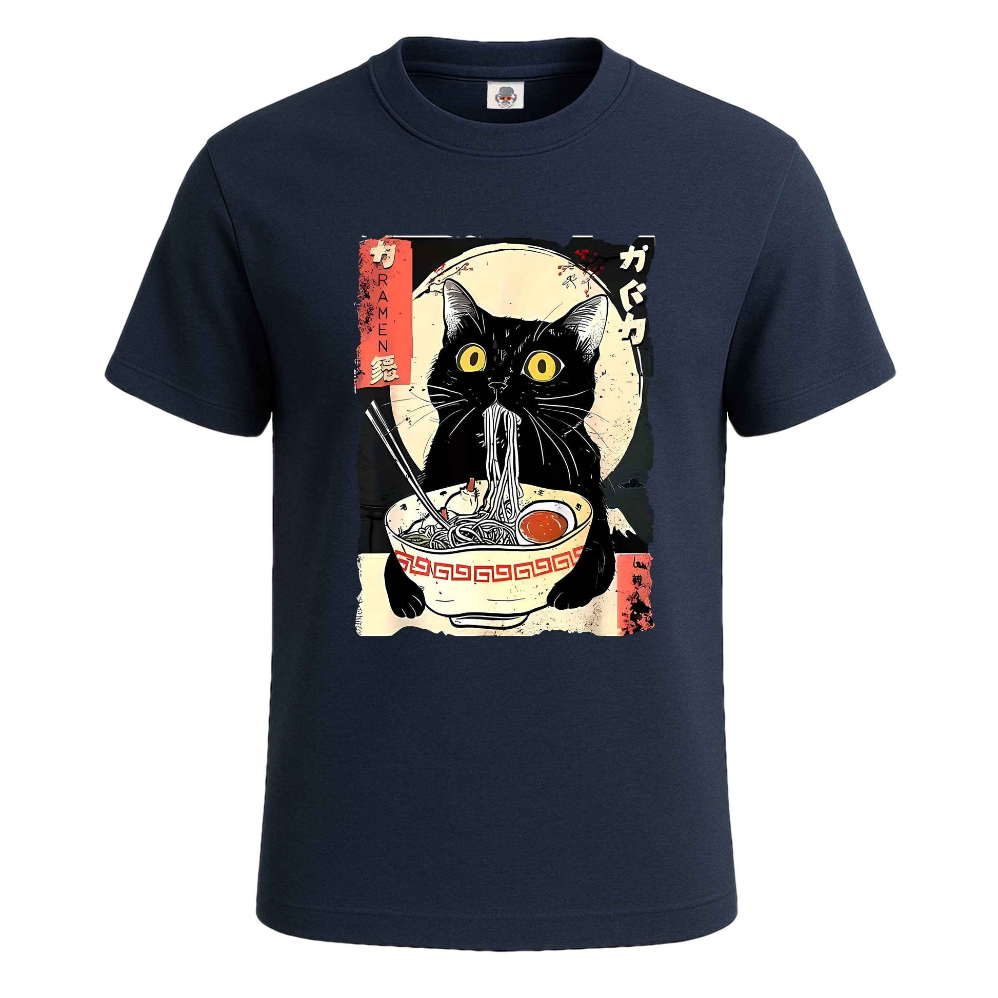 Japanes Cat Eating |T-Shirt For Men's