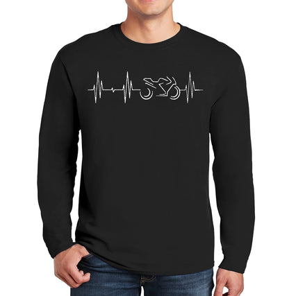 Motorcycle Heartbeat | Men's Long Sleeve