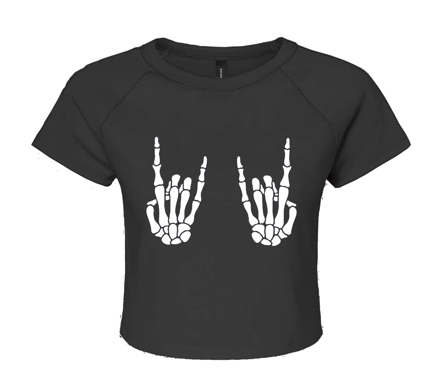 HAND BONE SKELETON | LADIES CROP TOP