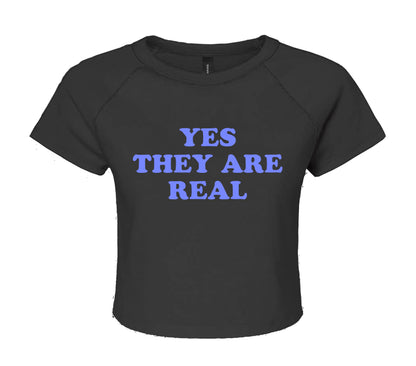 YES THEY ARE REAL | LADIES CROP TOP