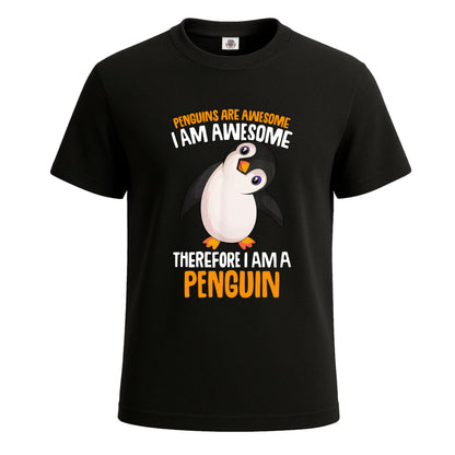 Penguins Are Awesome | T-Shirt For Men's BLACK T-SHIRT Penguins Are Awesome | T-Shirt For Men's