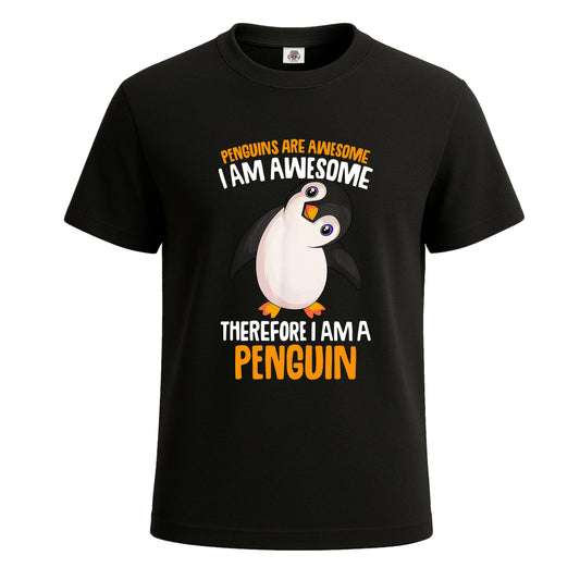 Penguins Are Awesome | T-Shirt For Men's BLACK T-SHIRT Penguins Are Awesome | T-Shirt For Men's