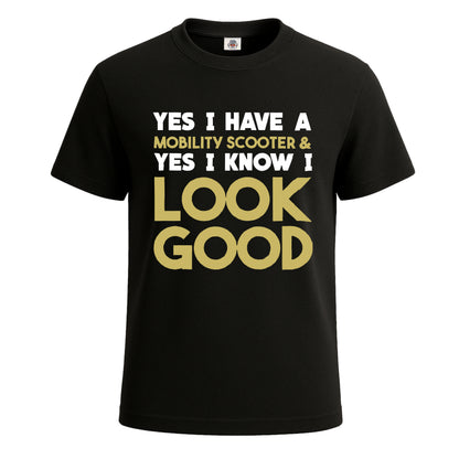 Yes I Have a Mobility | T-Shirt For Men's BLACK T-SHIRT Yes I Have a Mobility | T-Shirt For Men's
