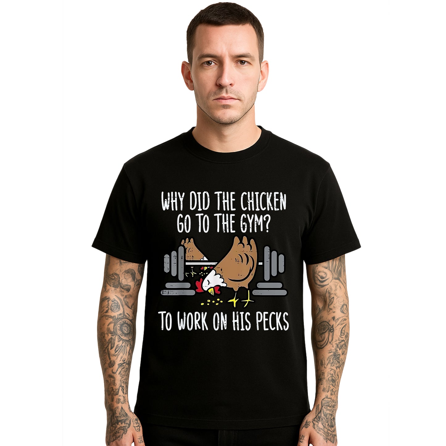 Why Did The Chicken | T-Shirt For Men's