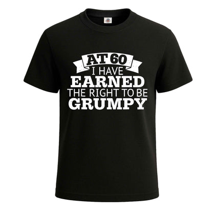 60Th Birthday T 60 | T-Shirt For Men's BLACK T-SHIRT 60Th Birthday T 60 | T-Shirt For Men's
