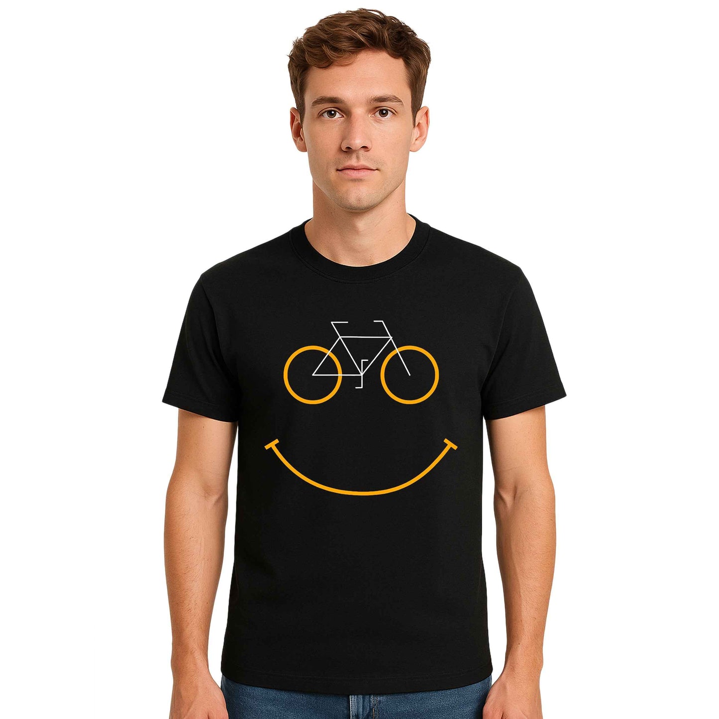 Bicycle Smile Graphic| T-Shirt For Men's Bicycle Smile Graphic| T-Shirt For Men's