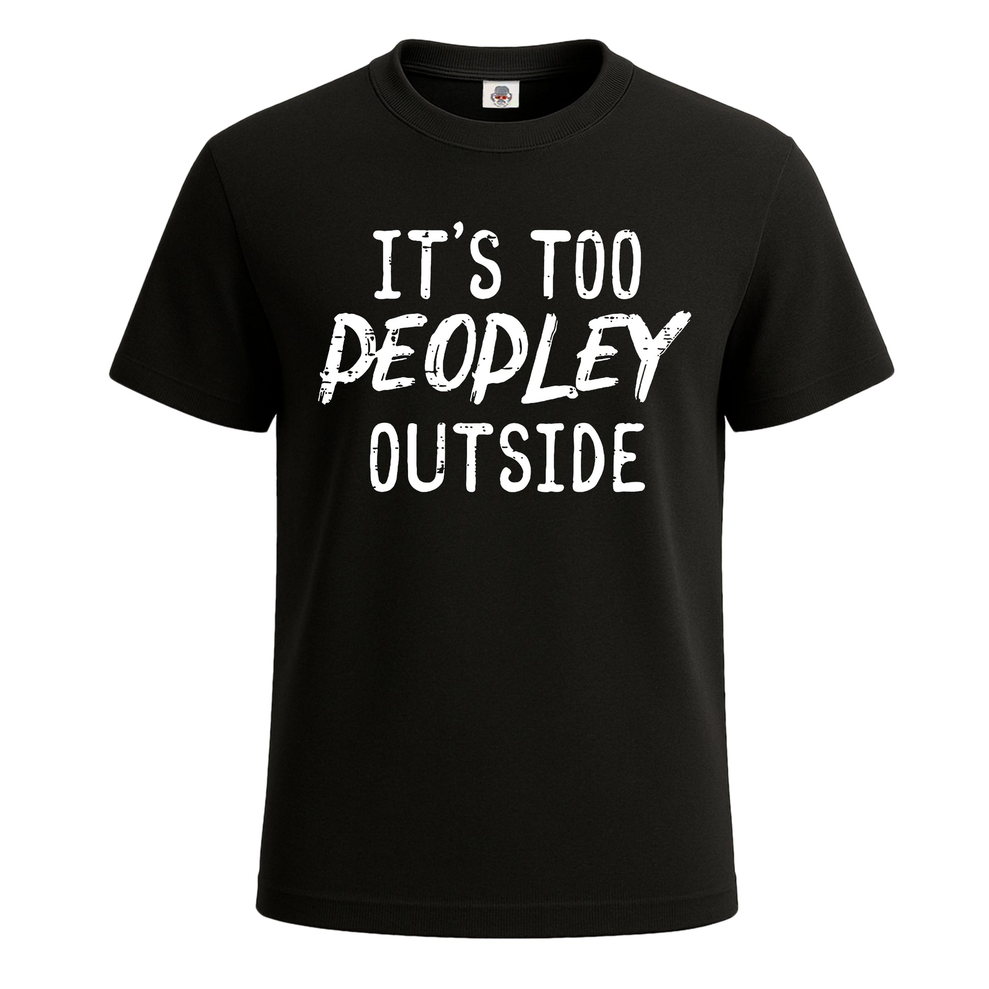 It's to Peopley Outside | T-Shirt For Men's BLACK T-SHIRT It's to Peopley Outside | T-Shirt For Men's