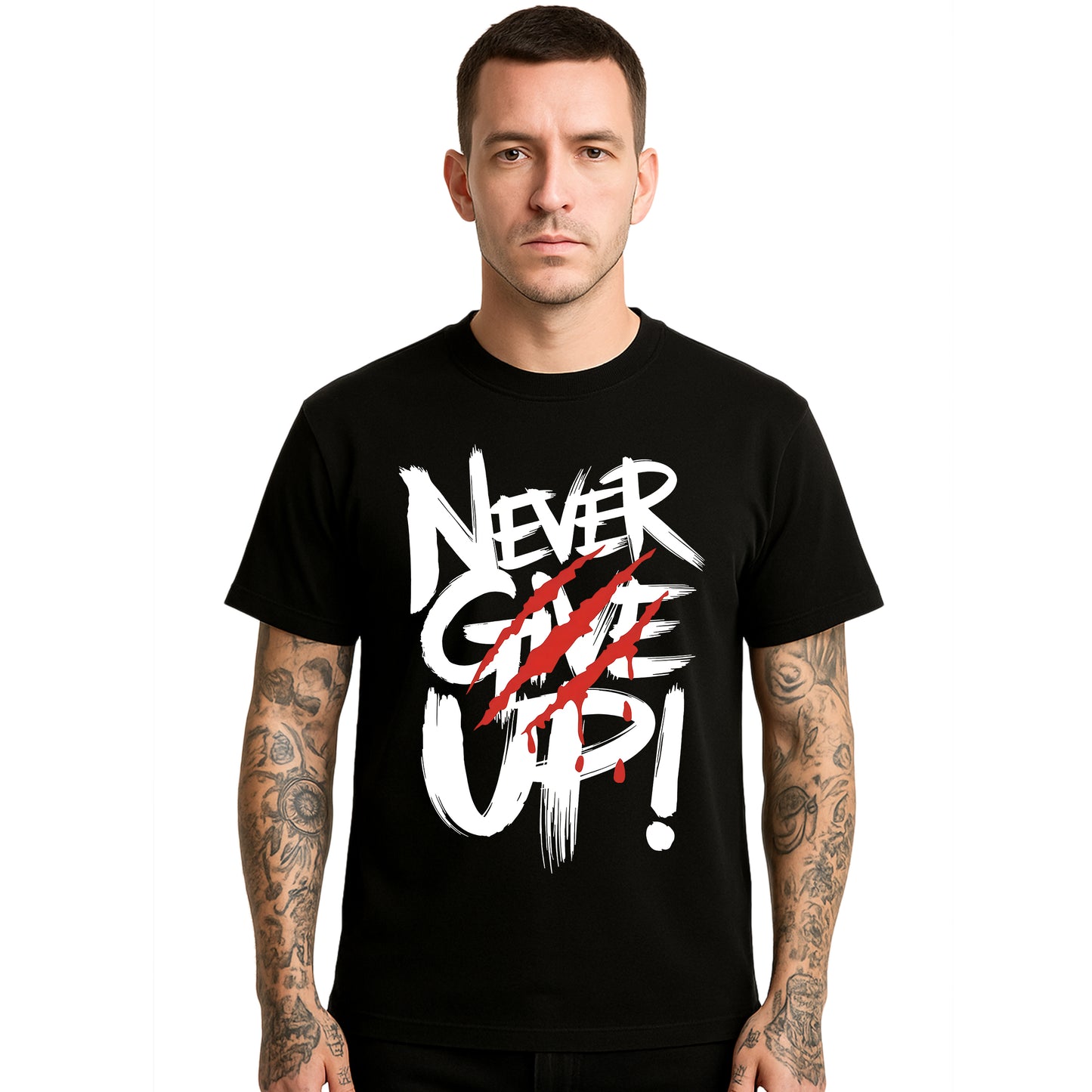 Never Give Up | T-Shirt For Men's Never Give Up | T-Shirt For Men's