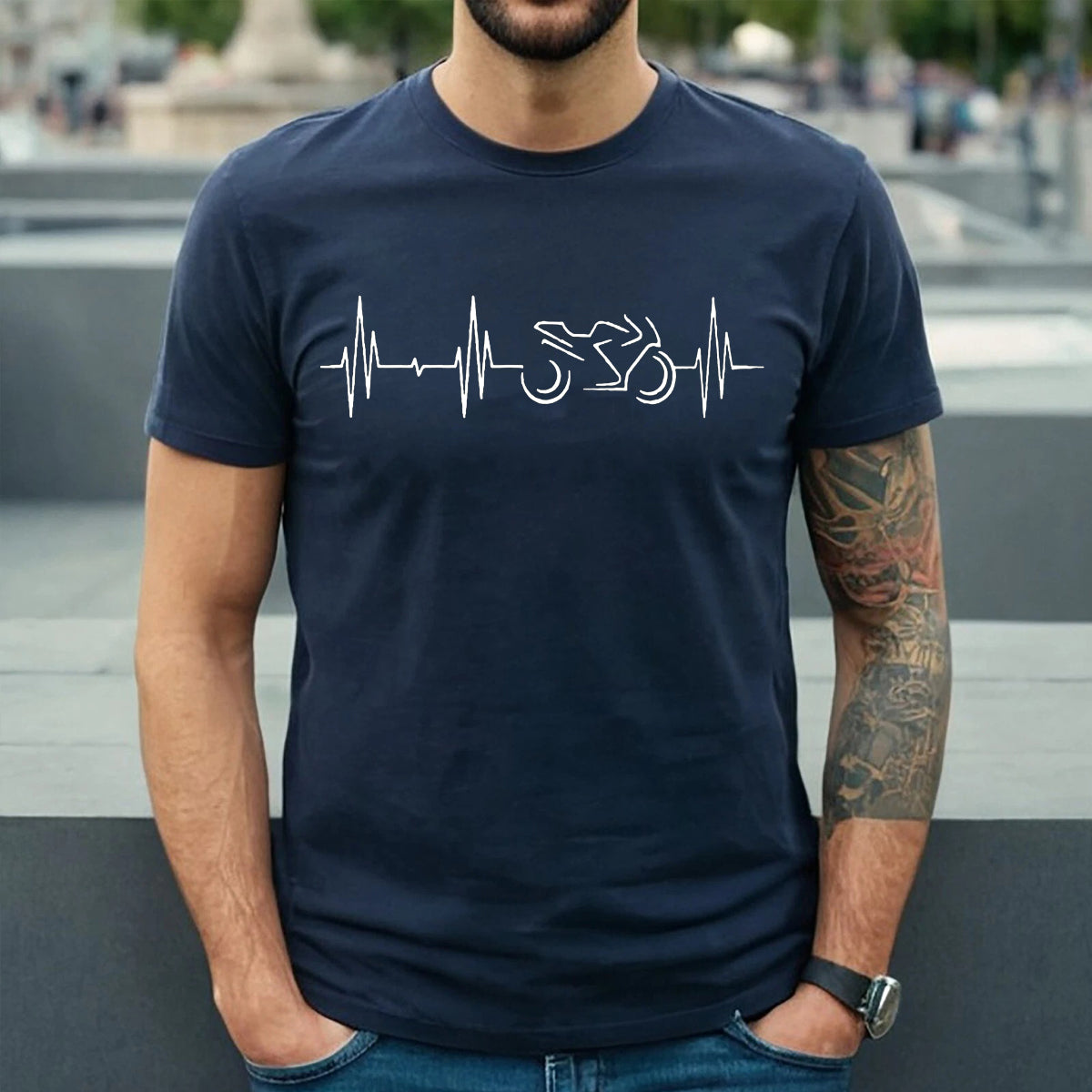 Motorcycle Heartbeat | MEN'S T-SHIRT