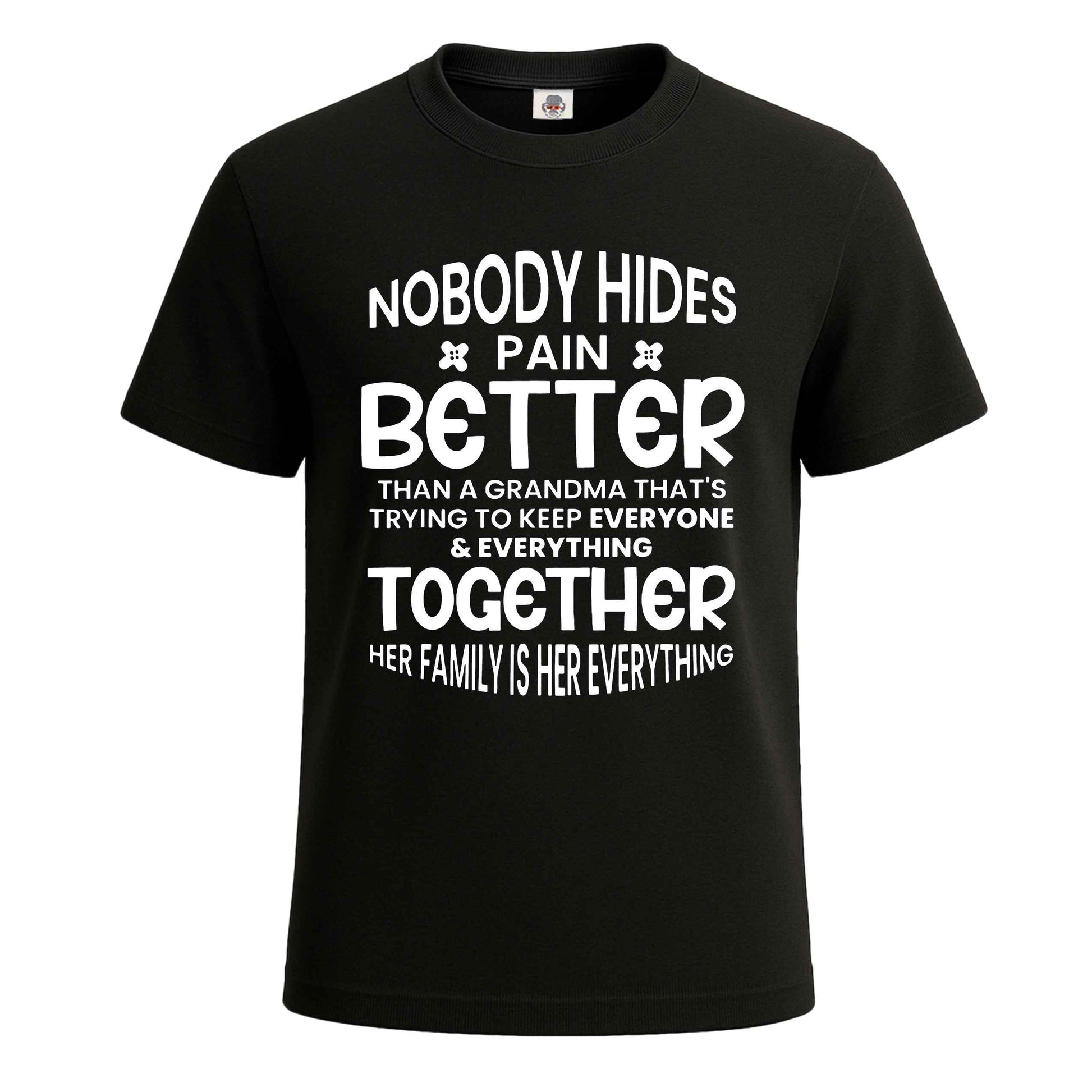 Nobody Hidee Pain | T-Shirt For Men's BLACK T-SHIRT Nobody Hidee Pain | T-Shirt For Men's
