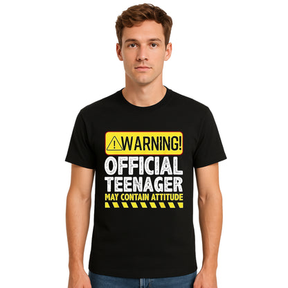 Warning Official Teenager | T-Shirt For Men's