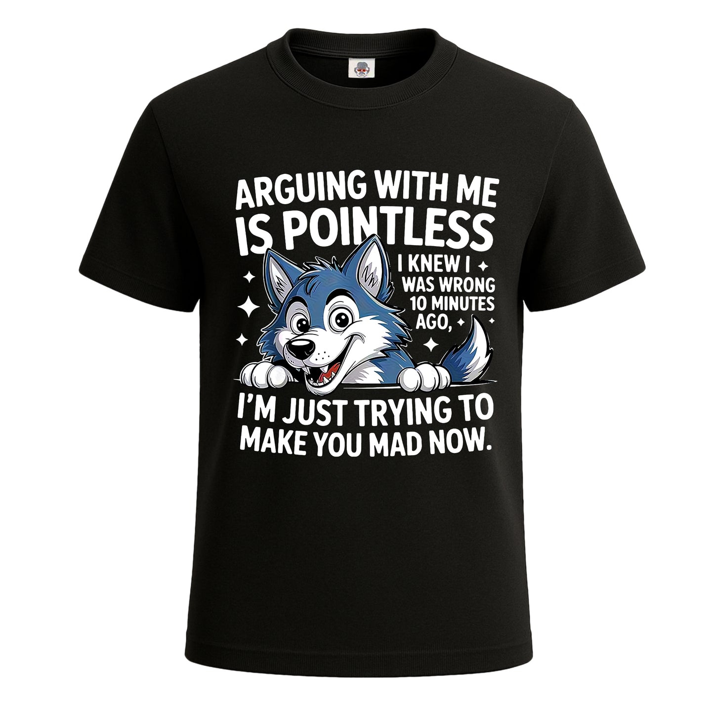 Arguing With Me Is | T-Shirt For Men's BLACK T-SHIRT Arguing With Me Is | T-Shirt For Men's