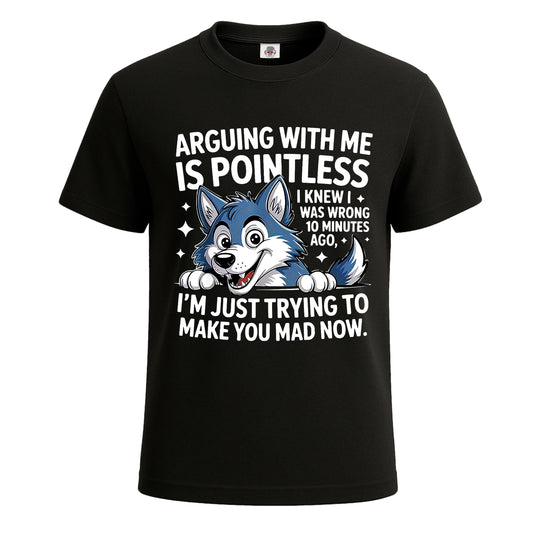 Arguing With Me Is | T-Shirt For Men's BLACK T-SHIRT Arguing With Me Is | T-Shirt For Men's