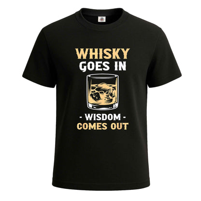 Whiskey Goes In |T-Shirt For Men's
