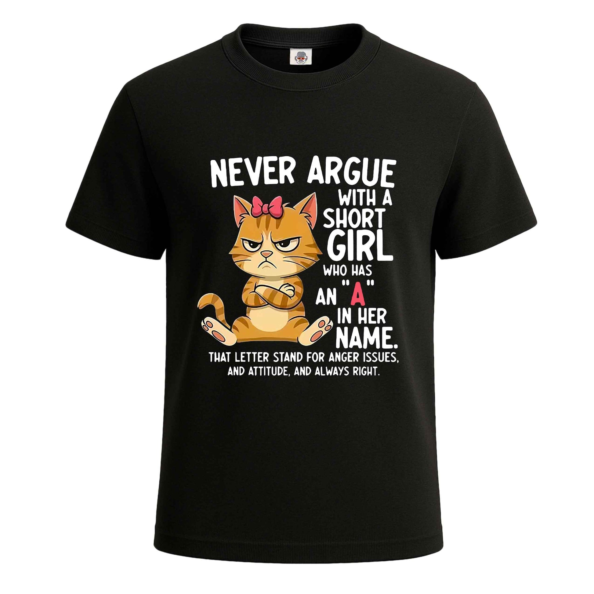 Never Argue With | T-Shirt For Men's BLACK T-SHIRT Never Argue With | T-Shirt For Men's