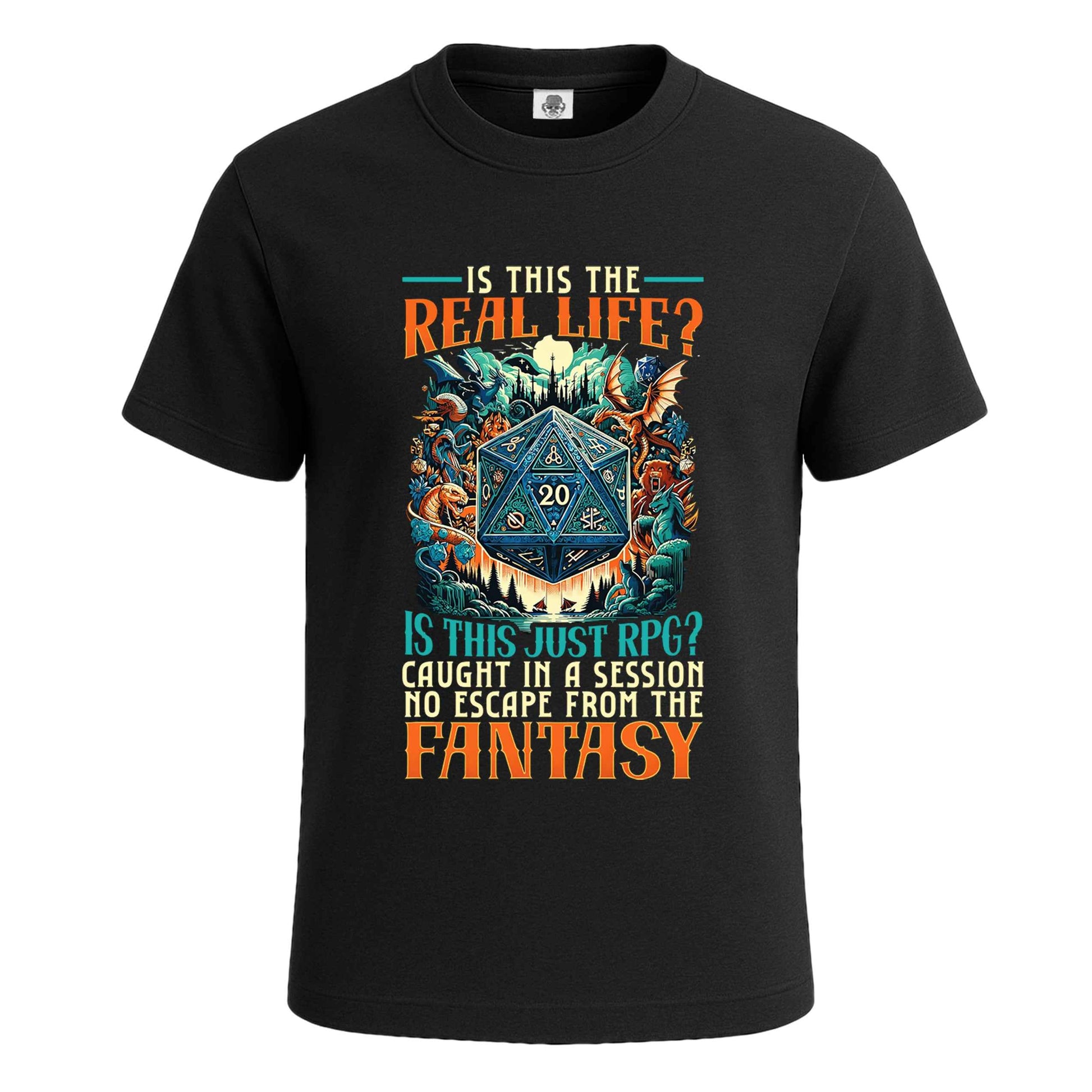 Is This The Real Life | T-Shirt For Men's BLACK T-SHIRT Is This The Real Life | T-Shirt For Men's