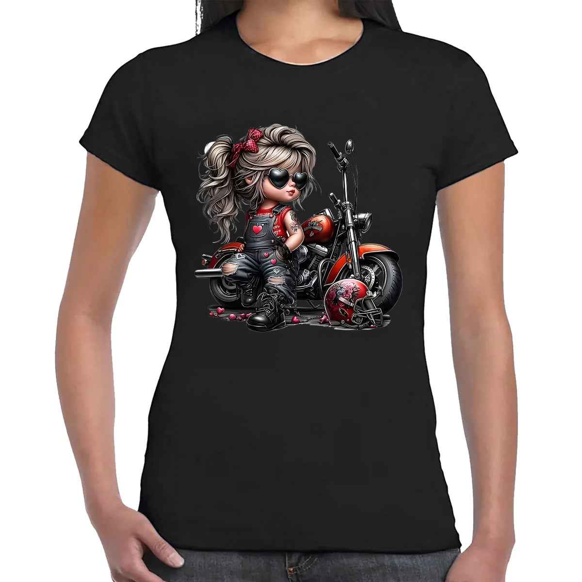 Biker Girl Edgy | LADIES T-SHIRT Biker Girl Edgy | LADIES T-SHIRT