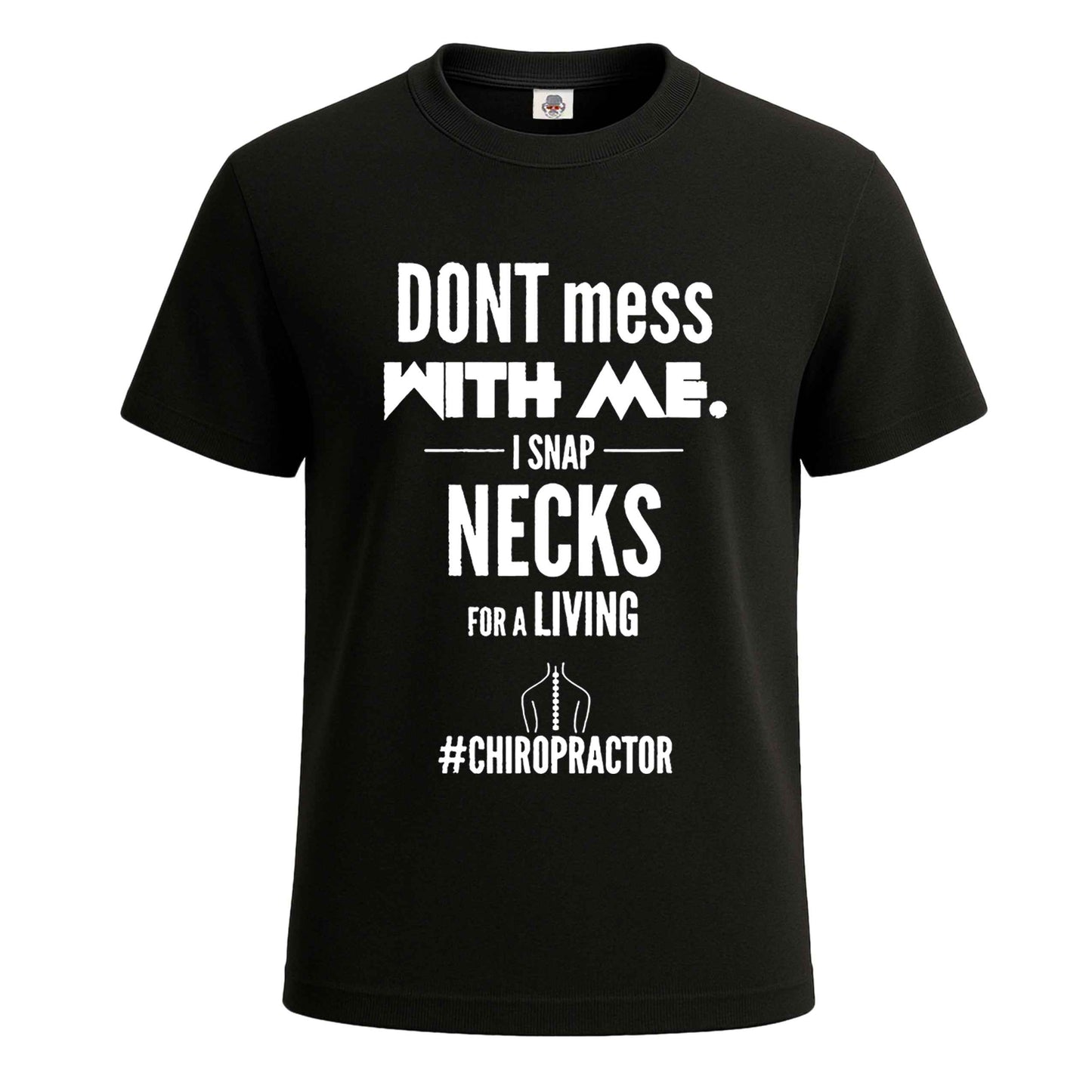 I Snap Necks For | T-Shirt For Men's BLACK T-SHIRT I Snap Necks For | T-Shirt For Men's