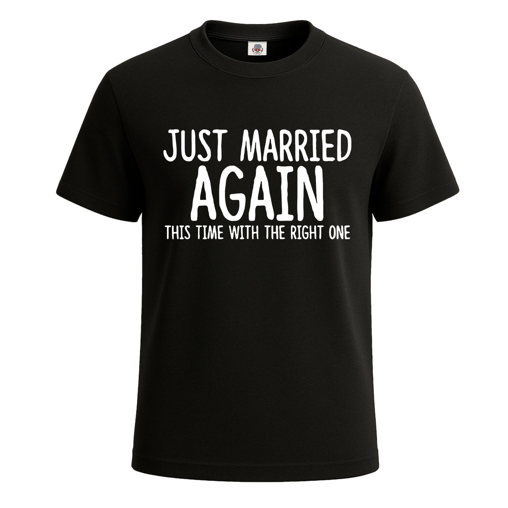 Just Married Again | T-Shirt For Men's BLACK T-SHIRT Just Married Again | T-Shirt For Men's