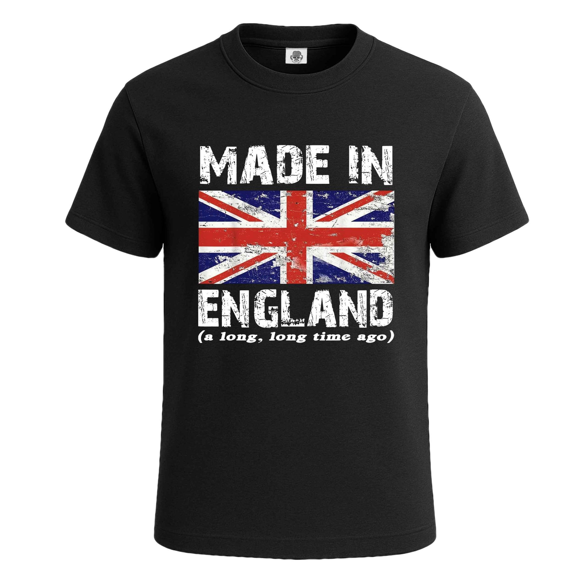 Made In England A Long Ago | T-Shirt For Men's BLACK T-SHIRT Made In England A Long Ago | T-Shirt For Men's
