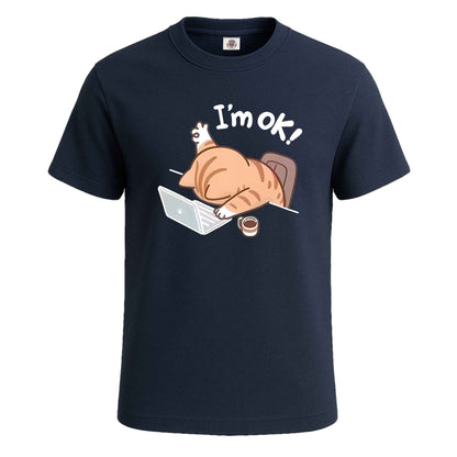 I'm Ok Office Hard Work |T-Shirt For Men's