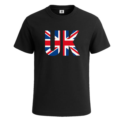 Union Jack England Flag | T-Shirt For Men's BLACK T-SHIRT Union Jack England Flag | T-Shirt For Men's