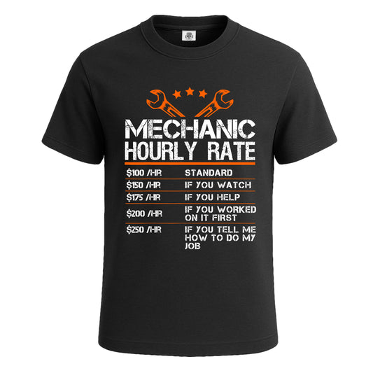 Mechanic Hourly Rate | T-Shirt For Men's