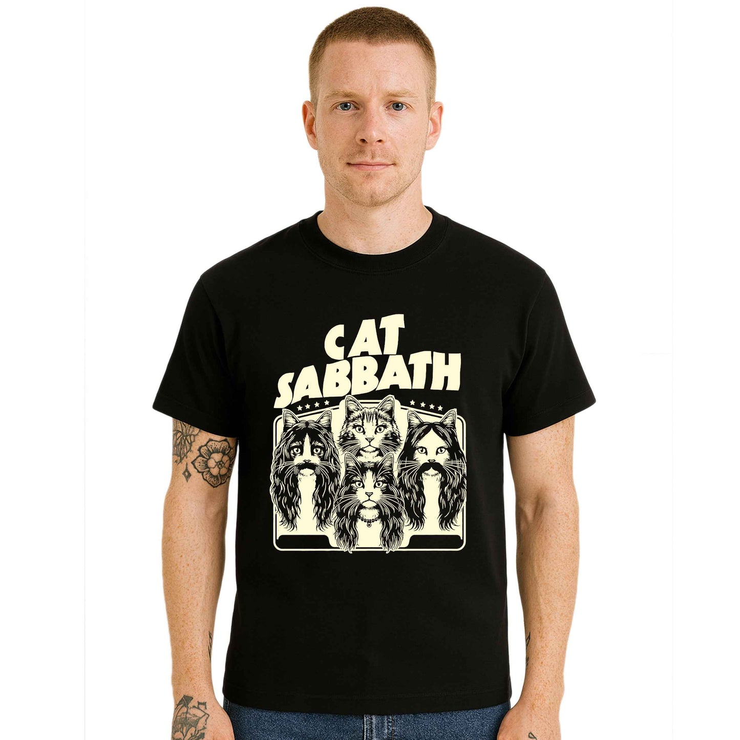 Cat Sabbath Novelty | T-Shirt For Men's Cat Sabbath Novelty | T-Shirt For Men's