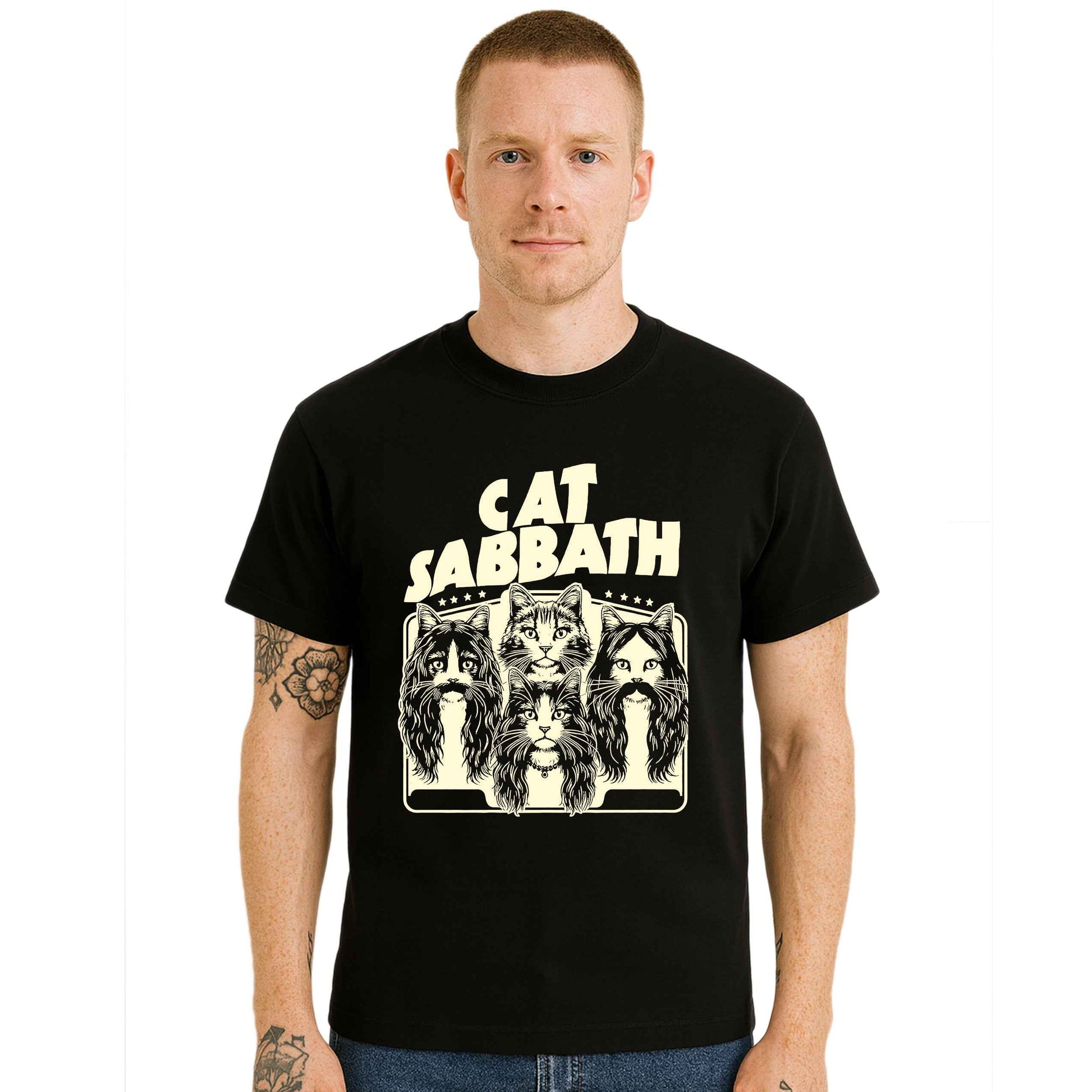 Cat Sabbath Novelty | T-Shirt For Men's Cat Sabbath Novelty | T-Shirt For Men's
