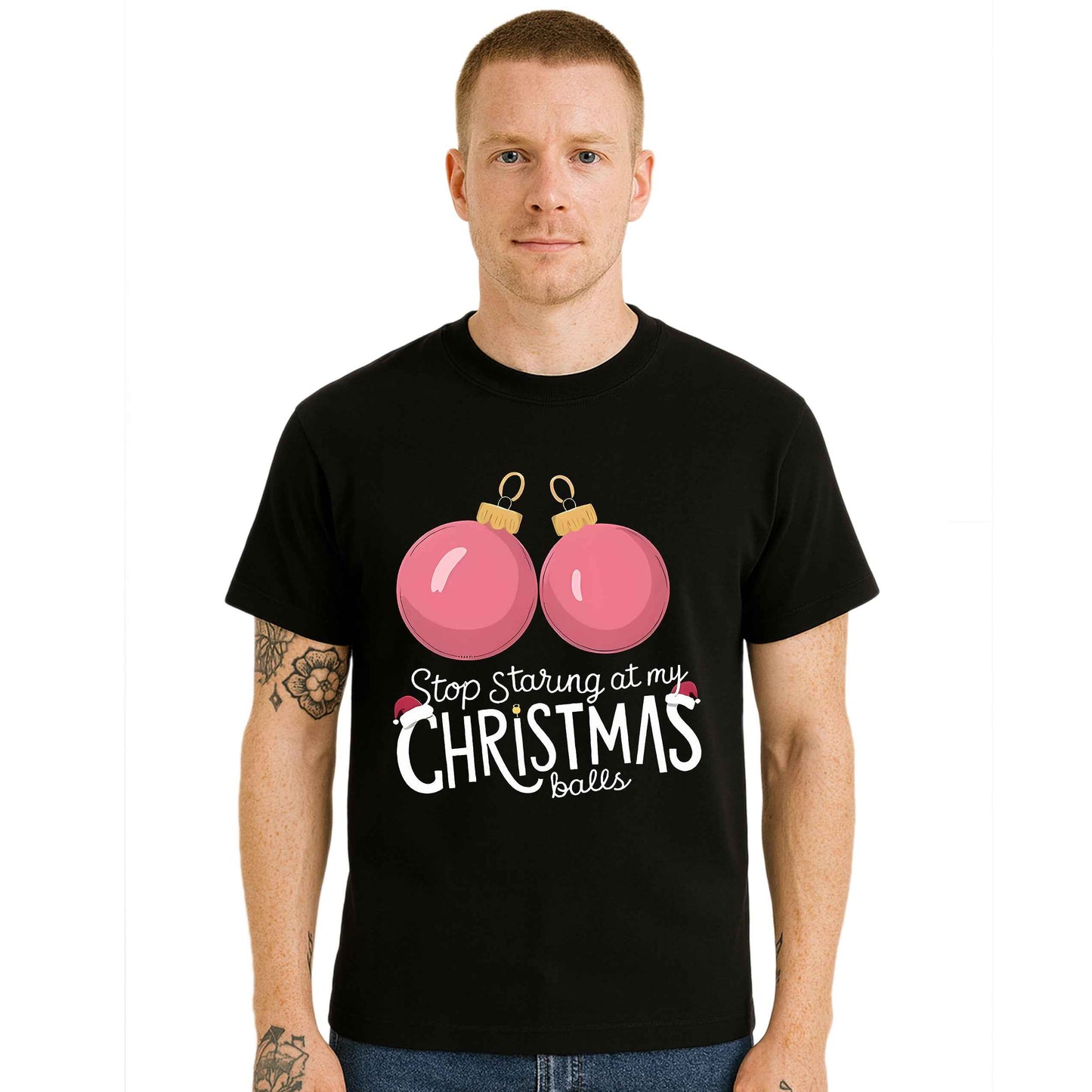 Stop Staring At My |T-Shirt For Men's