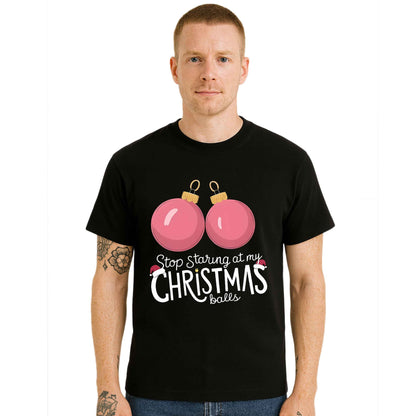 Stop Staring At My |T-Shirt For Men's