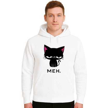 Meh Black Cat Funny | Hoody For Men's